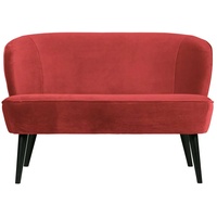 Retro Sofa in Rot 110 cm breit