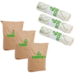 TROBOLO Einstreu + kompostierbare Inlays Klein für Trenntoiletten 3er Set