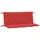 vidaXL Bankauflage 120 x 50 x 7 cm rot 2 St.