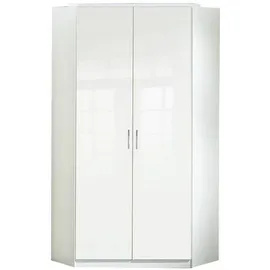 WIMEX Eckschrank - alpinweiß - mit Spiegeltür Kleiderschrank Schrank