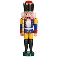Seiffener Volkskunst eG Nussknacker König 29 cm blau