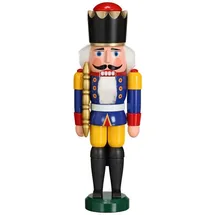 Seiffener Volkskunst eG Nussknacker König 29 cm blau