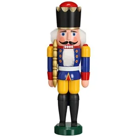 Seiffener Volkskunst eG Nussknacker König 29 cm blau