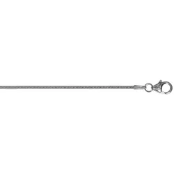 Goldkette ONE ELEMENT "Halskette aus 585 Weißgold Ø 1,2 mm" Gr. 42, silber, Halsketten, Damen, 42, Weißgold 585, Damen Gold Schmuck Schlangenkette