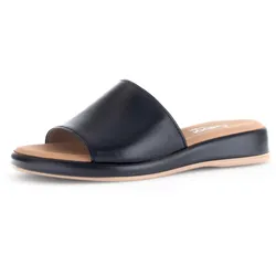 Pantolette GABOR "RHODOS", Damen, Gr. 37, schwarz, Kalbsleder, unifarben, klassisch, Schuhe, Sommerschuh, Komfortschuh, kleiner Stretcheinsatz, Weite G (=weit)