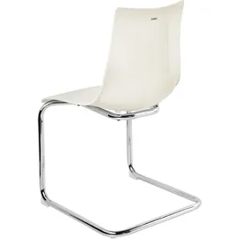 Beliani Esszimmerstuhl 2er Set Cremeweiß