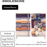 Moleskine Germany GmbH Moleskine 12 Monate undatierter Wochen-Notizkalender Impressionismus, L/A5, 1 Wo = 1 Seite, fester Einband