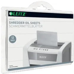 LEITZ IQ Schmiermittel-Blätter für Aktenvernichter, 12 Blatt