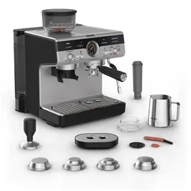 Krups Precision XP801T schwarz/silber mit Mahlwerk und Wasserfilter