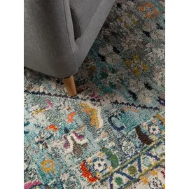 benuta Casa Vintage-Teppich 120 x 170 cm Blau