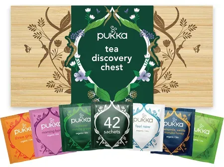 Pukka Bio Entdeckungsbox Tee Und Kräuteraufgüsse 42 Beutel