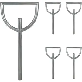 Trutzholm Fahrradständer 5x Fahrradanlehnbügel 115 x 56 cm Ø 60 mm grau