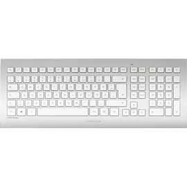Cherry DW 8000 Wireless Tastatur DE Set weiß/silber