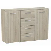 matkam Kommode 120 x 84,5 x 35 cm Sonoma Eiche