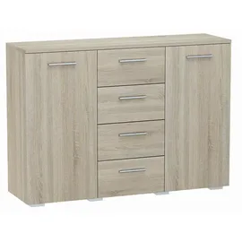 matkam Kommode 120 x 84,5 x 35 cm Sonoma Eiche