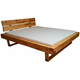 Home Affaire Schlafzimmer-Set HOME AFFAIRE "Ultima, 3-tlg., Bettgestell & 2 Nachttische aus massivem Fichtenholz", beige (natur), B/H: 180cm x 200cm, Massivholz, Schlafzimmermöbel-Sets