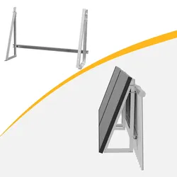 Powerness Aufständerung Solarmodul Halterung Balkonkraftwerk für Balkon Haken, Quadratischer Haken - 1 Set (für 1 stück solarpanel)