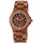 Raptor Damen - Holzuhr Holz Armbanduhr Strichindex Analog Quarz RA20208 - Braun