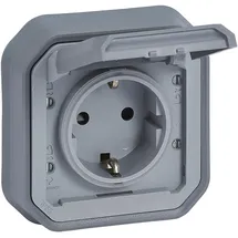 Legrand Plexo New Schutzkontakt-Steckdose Grau