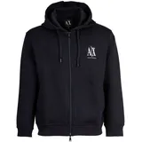 Armani Exchange Sweatjacke Herren Blau/Weiß L