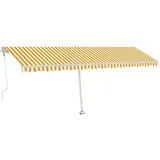 vidaXL Automatische Markise mit LED & Windsensor 600x300 cm Gelb/Weiß
