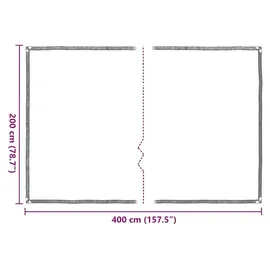 vidaXL Pflanzenabdeckung mit Ösen 2 x 4 m Pflanzenschutz