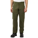 CARHARTT Ripstop Cargo Fleece Lined Cargohose Grün W36/L36