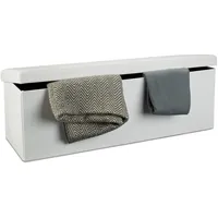 Relaxdays Faltbare Sitzbank HxBxT 38 x 114 x 38