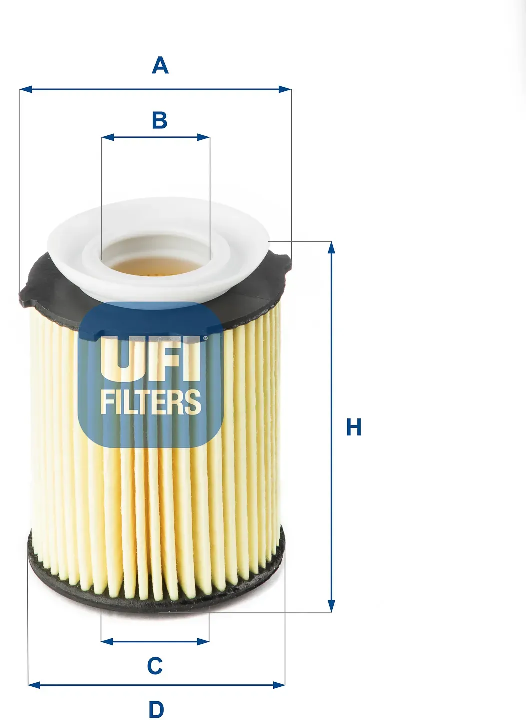 UFI Ölfilter 2517800 Filtereinsatz 87mm für Mercedes NISSAN