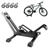 GBACHOOSE Fahrradständer Boden, Fahrradständer Rennrad Faltbar, Rennrad Ständer Fahrradständer E-Bike MTB für Haus, Garage, Fahrradgeschäft