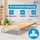 Coemo Bettgestell mit Lattenrost Pyxis Massivholz Buche 100x200 cm