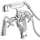 PaulGurkes Nostalgie Retro Wannenrandarmatur Silber