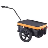 Fahrrad-Lastenanhänger, 88 lbs Kapazität, robuster Fahrradwagen, faltbar für einfache Lagerung, universelle Anhängerkupplung, wasserdichte Abdeckung,