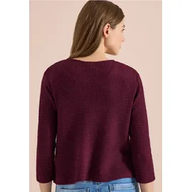 Cecil Offene 3/4-Arm Jacke im Ajour-Look Rot L