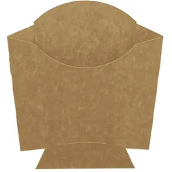 1000x Pommes Tasche Kraftpapier, braun