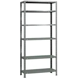 Proregal Lagerregal Metall 200x90x30cm Grau 6 Fachböden