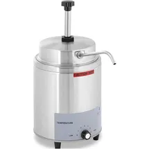 Royal Catering Saucenspender mit Heizfunktion 4,5 l 550 W, - Silber
