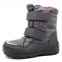 Richter Kinderschuhe Mädchen Winterstiefel Klettstiefel Grau Freizeit, Schuhgröße:24 EU - Grau - 24