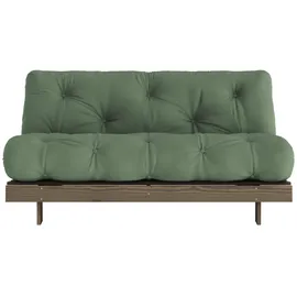 Karup Roots Sofa Bed Baumwolle/Polyester 2-Sitzer Olive Grün