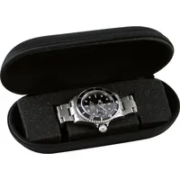 Boxy Uhrenetui BOXY "324197", schwarz, AufbewahrungsboxenB:16cm H:6cm T:7cm, Nylon, Aufbewahrung, Reiseetui, für Uhren mit max. Ø 45mm, B:16cm H:6cm T:7cm