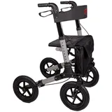 Alu Rollator AT51036 mit Luftbereifung inkl. Stockhalter