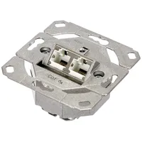 Gira 245200 Netzwerkdose 2-fach Cat.6A IEEE 802.3an Einsatz
