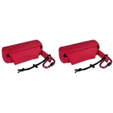 lionto Futterbeutel für Hunde Trainingsdummy Leckerliebeutel Hunde Snacktasche, rot (Packung mit 2)