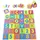 Juskys Kinder Puzzlematte Kim 36 Teile mit Buchstaben & Zahlen - rutschfest – Spielmatte bunt