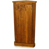 livasia Asiatischer Eckschrank aus Massivholz – 50x30x100cm – Handgefertigter Schrank aus Java, recyceltes Teakholz, Robust & Nachhaltig