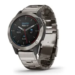  quatix 6 Titanium Titangrau mit Titanarmband 