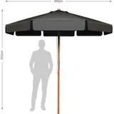 Costway Ø 300 cm Grau