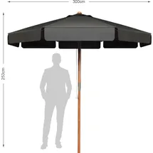Costway Ø 300 cm Grau