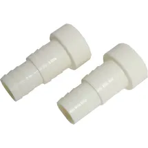 Trutzholm 2x Adapter für Schwimmbadpumpe Pvc-u 50 Schlauchtülle zum Kleben Abs 38 ® ...