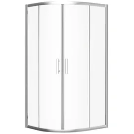 bad land HELA Komplettdusche mit Schiebetür 80 x 193 cm Transparent/Weiß